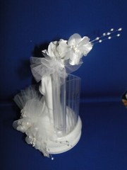 New Vintage Wilton «Splendid» Wedding CakeTop, white porcelain 117-506