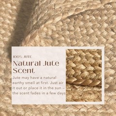 Chardin home Hand Woven Natural Jute Braided Area Rug – 6×9 Feet Rectangle