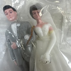 Vintage Wilton Wedding Cake Decorations Toppers Hearts Trims NOS Mixed Lot