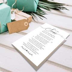 Son Gift Poem From Heaven on His Wedding, To My Son Wedding Blessing HLHK-6