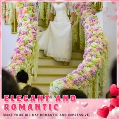 Janinka 6.5 Feet Wisteria Flower Garlands Faux Vine Flower Backdrop for Wall …