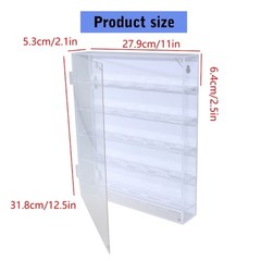 Portable Clear Acrylic Coin Display Box Elegant Storage Rack for Living Room