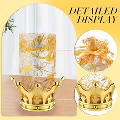 200 Pcs Gold Fillable Crown Goblets for Candy & Dessert – Wedding Party Decor