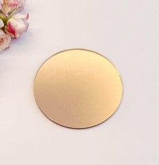 SET OF 10 LUXURY NAME PLACE WEDDING TABLE PLACEMENTSROUND ACRYLIC MIRROR BLANKSW