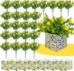 8 Sets Blue Tiles Lemon Table Centerpiece Decor – Amalfi Coast Party