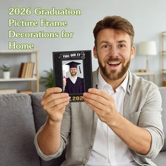 FLYAB Class of 2026 Picture Frame – Graduation Gifts You Did It Portrait Phot…