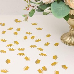 Balsa Circle 300 Gold Crown Glittered Paper Confetti Party Table 1″,