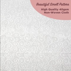 White Wedding Aisle Runner – Professional-Grade Nylon, Includes Tape Double-S…