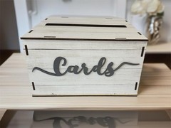 Wooden Wedding Card Box For Reception Rustic White Envelope Post Gift Box