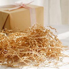 8 oz Natural Kraft Crinkle Paper Shred Basket Gift Box Filler Party Decorations