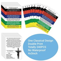 240pcs Gospel Tracts Cards Religious Christian Romans Road Salvation Tracts P…