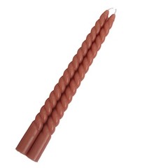 DUSTY ROSE 12 Spiral 11″ Long Unscented Premium Wax Taper CANDLES Party