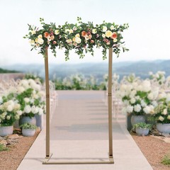 7Ft Wooden Wedding Arch Freestanding Rectangular Backdrop Stand