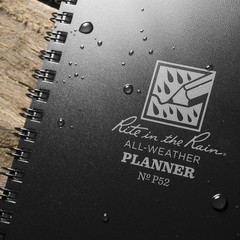 Rite in the Rain All-Weather Weekly Planner, Undated, Side-Spiral 4-5/8″ x 7″…