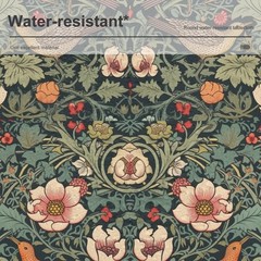 William Morris Tablecloth, Vintage Rustic Classic Art 60″ (Round), Style-12