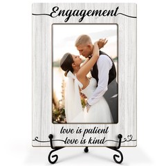 Utaqer Engagement Picture Frame, Picture Gifts For Couples Wife Husband, Wood…