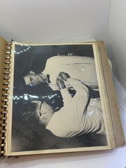 Vintage Wedding Album 17 Photos Ephemera 8”x10” Black and White 1953