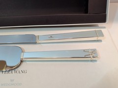 *Vera Wang Wedgwood Silver Cake Trowel Set Love Knot Wedding Cake Serving Bridal