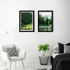13×19 Picture Frame Set of 5, Black Poster Frame, Display Pictures 11 x 17 wi…