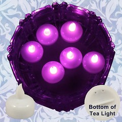 NEW 18 Pink Led Floating Floral Tea Light Candle for Wedding Centerpiece Decor