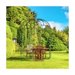 Outvita Garden Arch Arbor, Heavy Duty Metal Pergola Pavilion Trellis Birdcage…