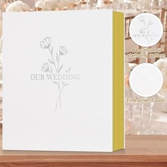 Álbum de fotos autoadhesivo para bodas, álbum de recortes de 80 páginas, álbumes