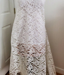 Bridal Lace White Beautiful 3 Pounds! 2 Pieces Great for Weddings