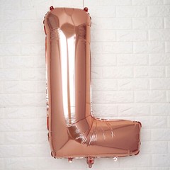 40″ Rose Gold Letter L Mylar Foil Balloon Birthday Party Wedding Decorations