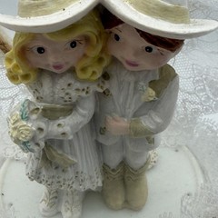 WILTON WESTERN ELEGANT COWGIRL BRIDE COWBOY GROOM WEDDING CAKE TOPPER-1995-R VNG