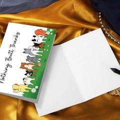 Funny Dog Thank You Card for Dog Owner, Cute Dog Appreciation Card for Him He…