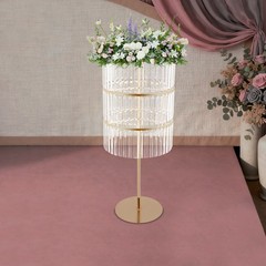 Metal Wedding Centerpieces Acrylic Flower Stand Wedding Road Lead Flower Rack