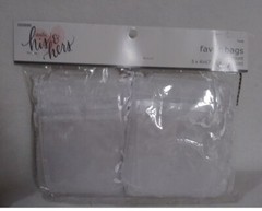 White Small Wedding Organza Gift Bags w/ Drawstring 3×4 for Jewelry Candy 50Pcs