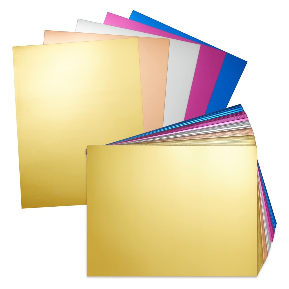 Bright Creations Metallic 8.5 x 11 inches, Blue,Pink,Rose Gold,Silver