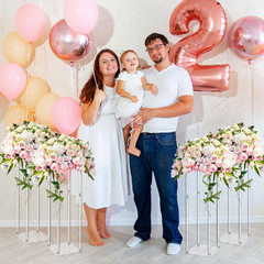 4 Pieces Tall Acrylic Vase Wedding Centerpieces Clear Flower Stand Column Geomet