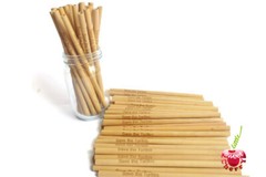 100 PERSONALIZED Bamboo Straws, Reusable straw, Wedding straws, Wedding favors