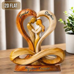 Custom Together Forever Acrylic Block Wedding Couple Gift Anniversary Plaque