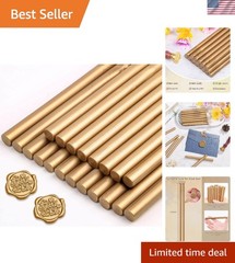 Versatile Glue Gun Sealing Wax Sticks in Antique Gold – Ideal for Invitations