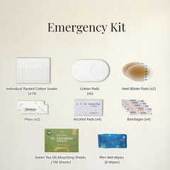 Wedding Emergency Kit for Brides, Champagne White, 100+ Pieces, All-in-One