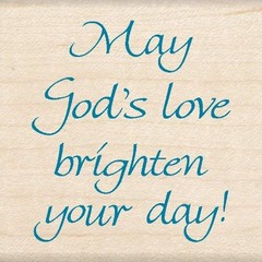 Inkadinkado »God’s Love» Religious Inspirational Quote Wood Stamp for Card …