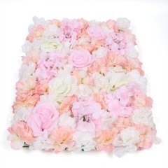 4pcs Artificial Silk Rose Flowers Wall Panels Wedding Photography Backdrop Decor