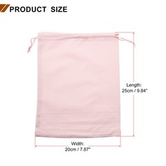 10pcs Velvet Gift Bags 7.9″ x 9.8″ Drawstring Jewelry Pouches, Pink