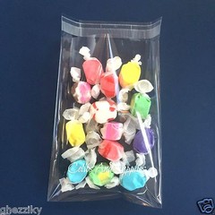 100 – Clear Cellophane Resealable Cello Small Treat Candy bags Wedding Cookie