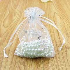 100Pcs 9X12cm Butterfly Organza Jewelry Gift Pouch Candy Pouch Drawstring1419