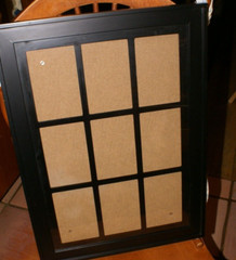 METAL Black Photo Frame 21.5″ X 15 3/4″ Holds 9 PHOTOS 5.5″ X 3.5″ EACH