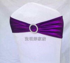 50 Metallic Spandex Chair Band for Folding Banquet Universal Chair Covers