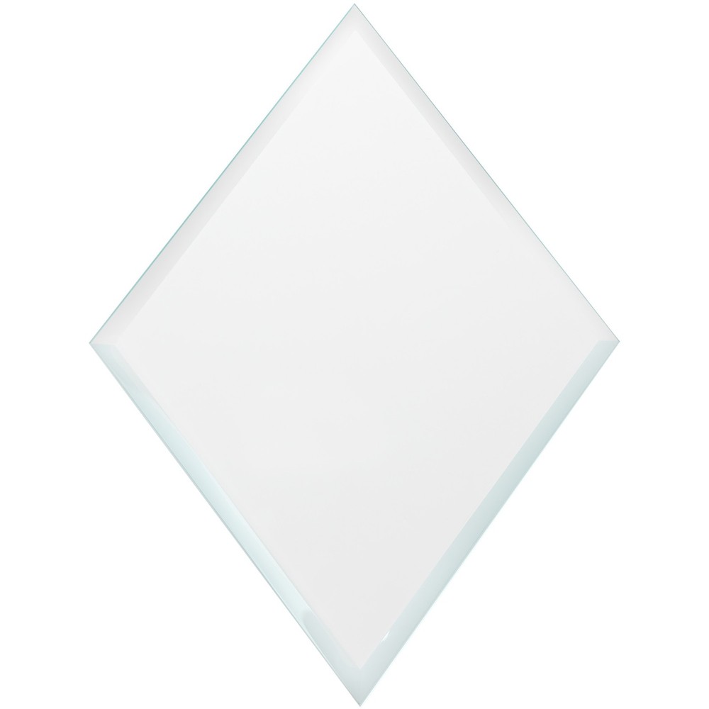 Plymor 6″ x 8″ Diamond-Shaped, 3mm Thick Beveled Clear Glass