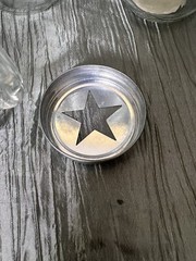 Mason Jars Lantern Tealight Holder with Wire Metal Tray Rustic Farmhouse Style