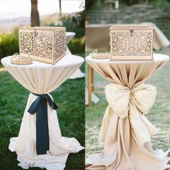 DIY Rustic Wedding Card Box with Lock Wooden Gift Card Box Holder Graduation …
