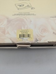 Lenox Opal Innocence Event Guestbook With Pen Silverplated