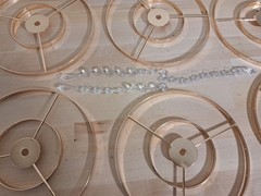 Centerpiece 6pc Set Floral/Crystal Wedding,Rception Table Centerpiece